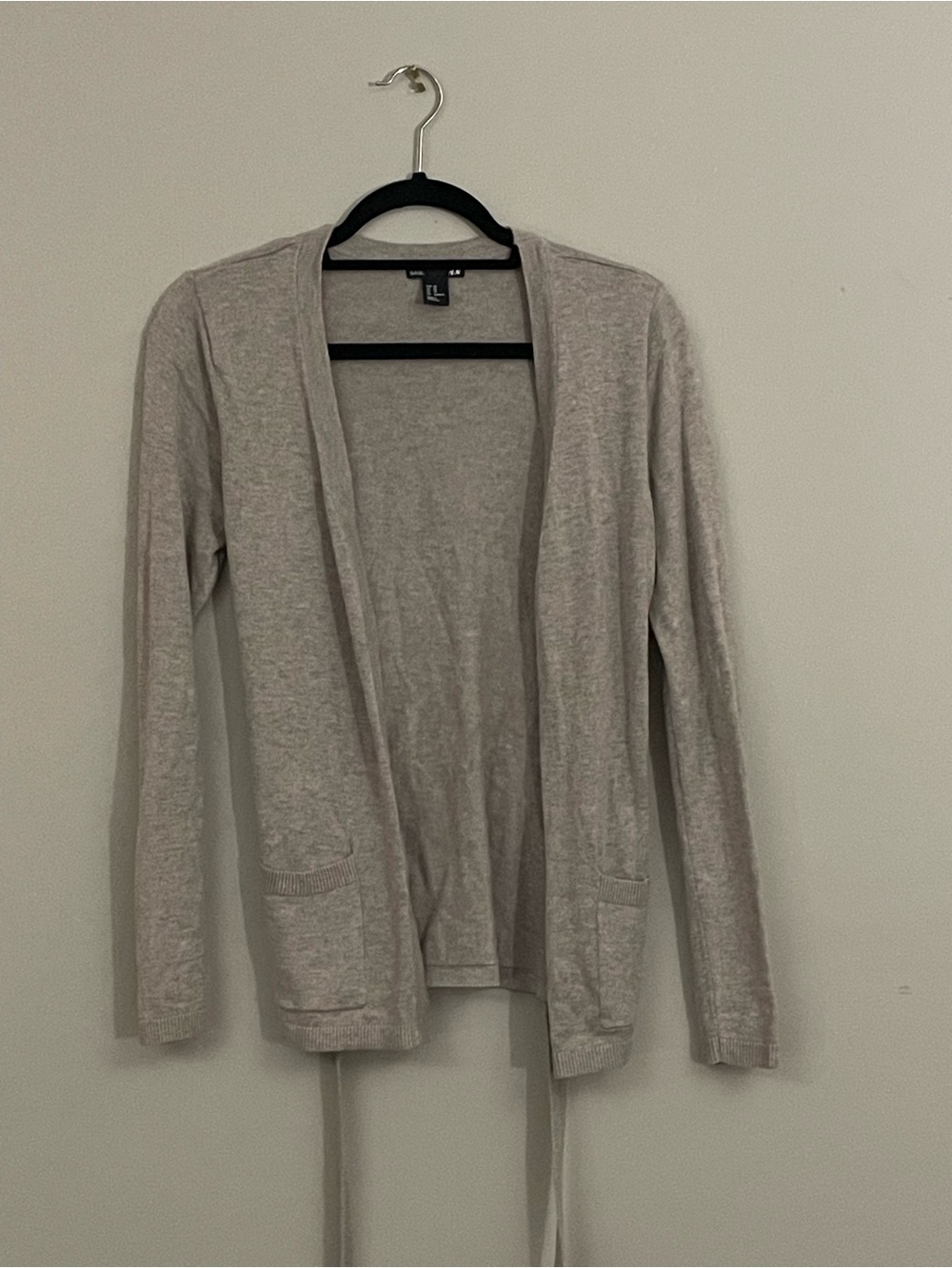 H&M Light Gray Open Front Women's Cardigan